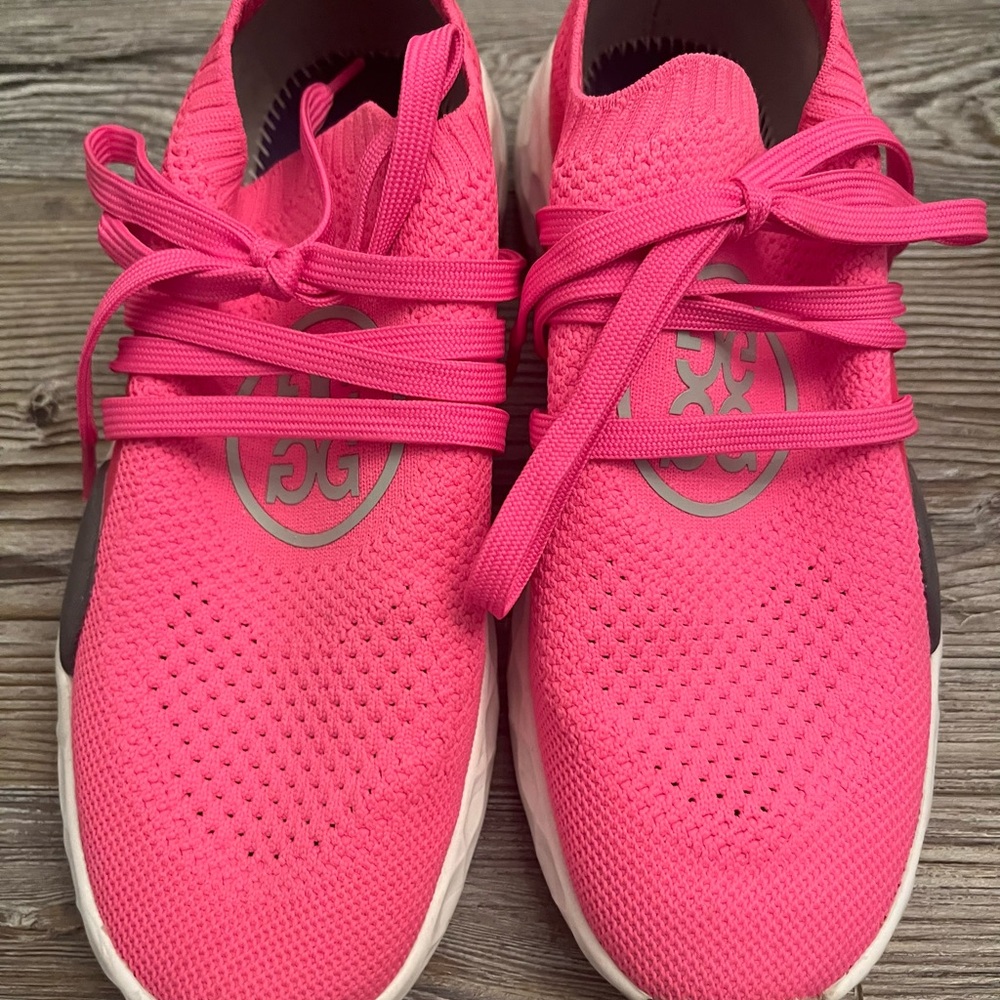 G/FORE Pink and Gray Sneakers/Golf Shoes - Picture 5 of 15